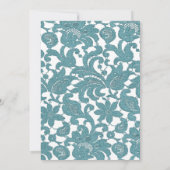 Aquamarine Spitzen-Hoffnung und Liebe Einladung zu (Rückseite)