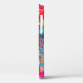 Aquamarine Splash Abstraction Case-Mate iPhone Hülle (Rückseite / Links)