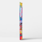 Aquamarine Splash Abstraction Case-Mate iPhone Hülle (Rückseite / Links)