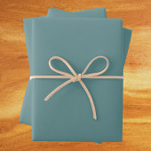 Aquamarine Stahlfarbe Geschenkpapier Set
