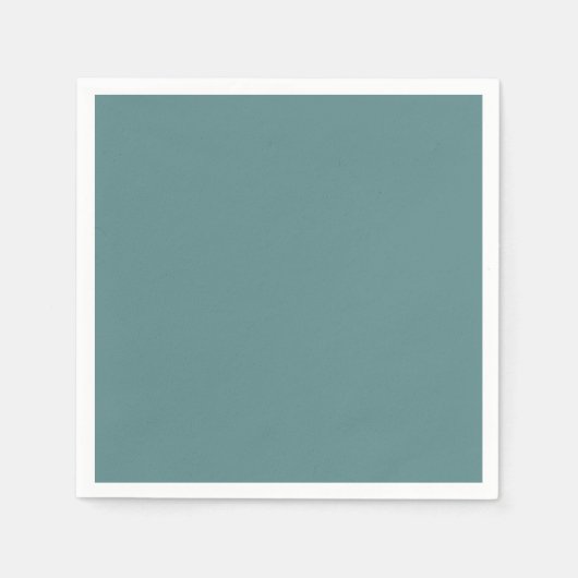Aquamarine Stahlfarbe Serviette (Vorderseite)