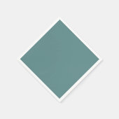Aquamarine Stahlfarbe Serviette (Ecke)