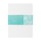 Aquamarine Starfish Bubbles Hochzeitbands Einladungsbanderole (Rückseitenbeispiel)