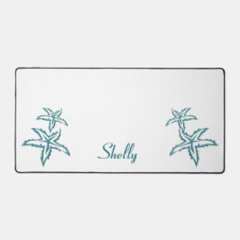 Aquamarine Starfish Personal Schreibtischunterlage