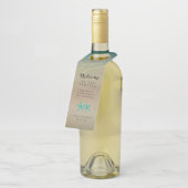 Aquamarine Starfish-tropische Flaschenanhänger (Angewinkelt)