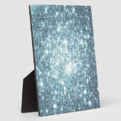 Aquamarine Sterne Fotoplatte (Seite)