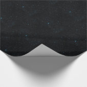 Aquamarine Sterne Geschenkpapier (Ecke)