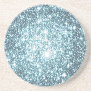 Aquamarine Sterne Sandstein Untersetzer
