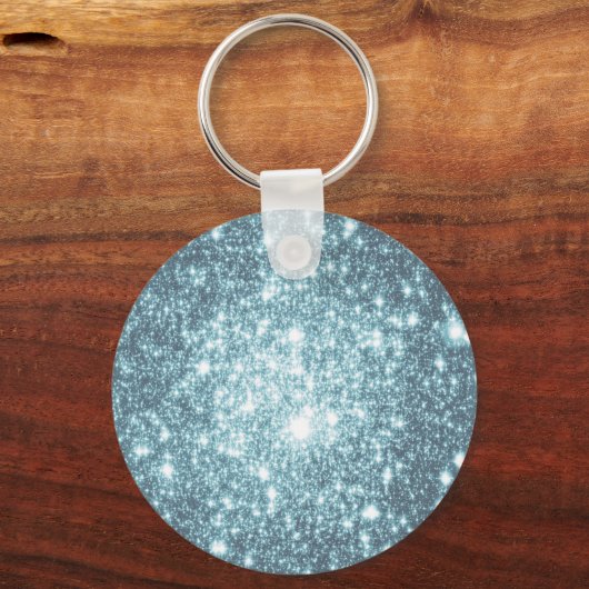 Aquamarine Sterne Schlüsselanhänger (Vorderseite)