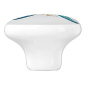 Aquamarine Sternenfarben Keramikknauf (Seitenansicht)