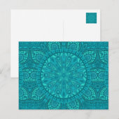 Aquamarine Sternexplosion Postkarte (Vorne/Hinten)