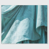 Aquamarine Stoffbedeckung Geschenkpapier (Flach)