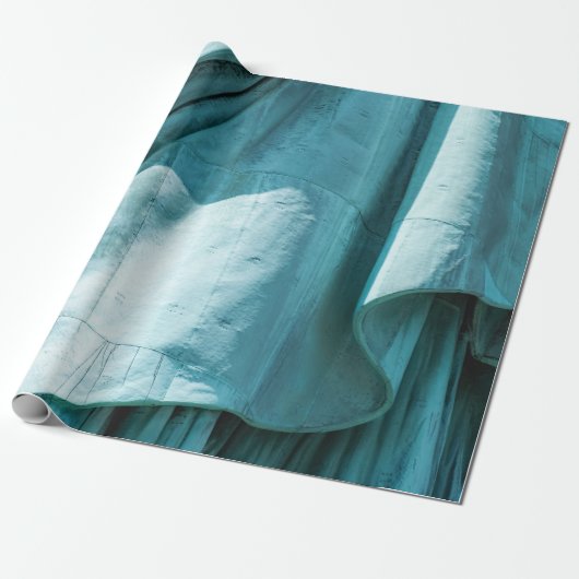 Aquamarine Stoffbedeckung Geschenkpapier (Ungerollt)