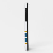 Aquamarine Streifen auf der Unterseite des Fun Oce Case-Mate iPhone Hülle (Hinten/Links)