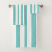 Aquamarine Streifen Badhandtuch Set (Insitu)