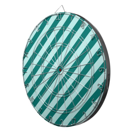 Aquamarine Streifen Dartscheibe (Vorderseite rechts)