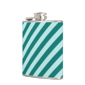 Aquamarine Streifen Flachmann (Links)