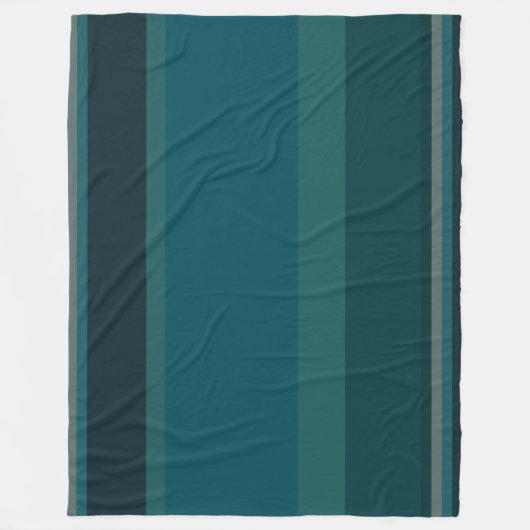 Aquamarine Streifen Fleecedecke (Vorderseite)