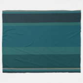 Aquamarine Streifen Fleecedecke (Vorderseite (Horizontal))