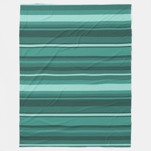 Aquamarine Streifen Fleecedecke (Vorderseite)