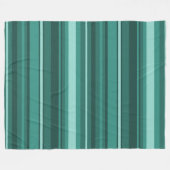 Aquamarine Streifen Fleecedecke (Vorderseite (Horizontal))