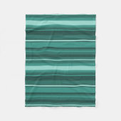 Aquamarine Streifen Fleecedecke (Vorderseite)