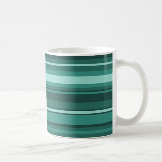 Aquamarine Streifen Kaffeetasse (Rechts)