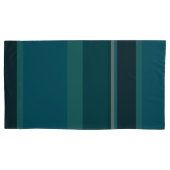 Aquamarine Streifen Kissenbezug (Vorderseite-Links)