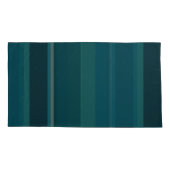 Aquamarine Streifen Kissenbezug (Rückseite-Links)