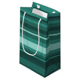 Aquamarine Streifen Kleine Geschenktüte