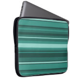 Aquamarine Streifen Laptopschutzhülle (Vorne Rechts)