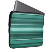 Aquamarine Streifen Laptopschutzhülle (Vorne Rechts)