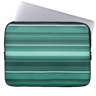 Aquamarine Streifen Laptopschutzhülle