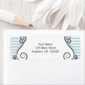 Aquamarine Streifen mit Vintagen Irongate-Wirbel (Insitu)