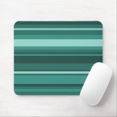 Aquamarine Streifen Mousepad (Mit Mouse)