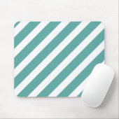 Aquamarine Streifen Mousepad (Mit Mouse)
