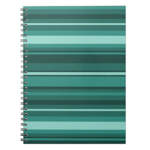 Aquamarine Streifen Notizblock