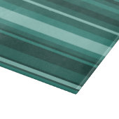 Aquamarine Streifen Schneidebrett (Ecke)