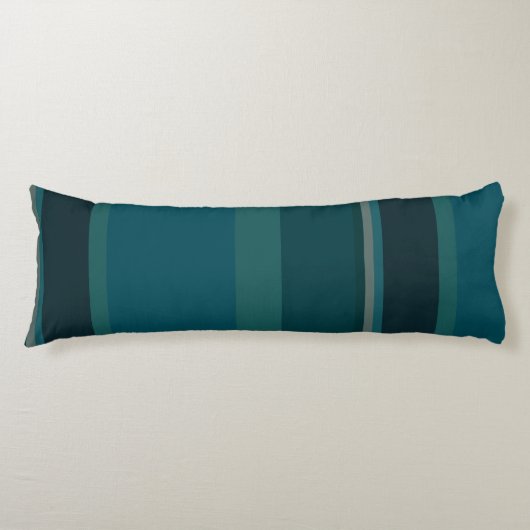Aquamarine Streifen Seitenschläferkissen (Vorderseite)