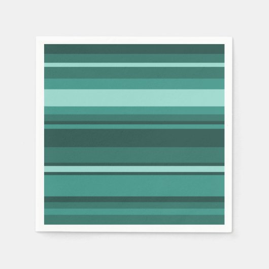 Aquamarine Streifen Serviette (Vorderseite)