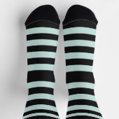 Aquamarine Streifen Socken (Oben)
