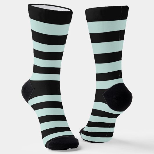 Aquamarine Streifen Socken (Gewinkelt)