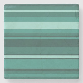 Aquamarine Streifen Steinuntersetzer