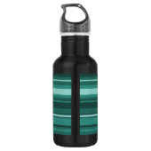 Aquamarine Streifen Trinkflasche (Rückseite)