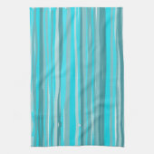 Aquamarine Streifen vertikal Geschirrtuch (Vertikal)