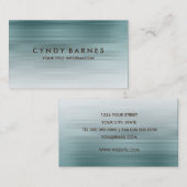 Aquamarine Strip-Visitenkarte Visitenkarte (Vorne/Hinten)
