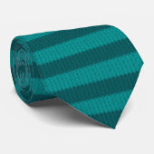 Aquamarine Stripteppiche Neuheit Neck Tie Krawatte (Gerollt)