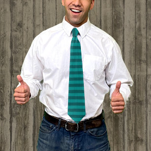 Aquamarine Stripteppiche Neuheit Neck Tie Krawatte