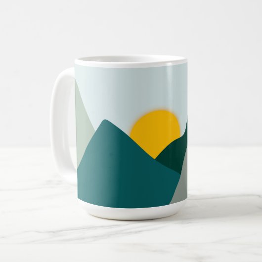 Aquamarine Tasse Boho (Vorderseite Links)