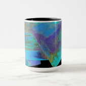 Aquamarine Tasse für das Design Monogramm (Zentrum)